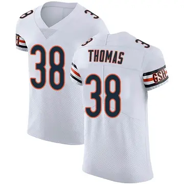 Nike A.J. Thomas Men's Elite Chicago Bears White Vapor Untouchable Jersey