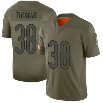 Nike A.J. Thomas Men's Limited Chicago Bears Camo 2019 Salute to Service Jersey