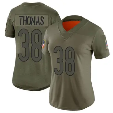 Nike A.J. Thomas Women's Limited Chicago Bears Camo 2019 Salute to Service Jersey