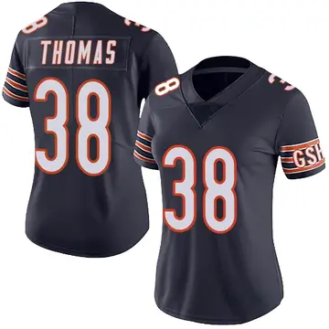 Nike A.J. Thomas Women's Limited Chicago Bears Navy Team Color Vapor Untouchable Jersey