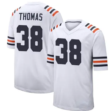 Nike A.J. Thomas Youth Game Chicago Bears White Alternate Classic Jersey