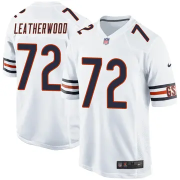 Nike Alex Leatherwood Youth Game Chicago Bears White Jersey