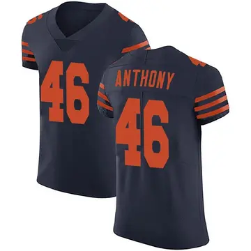 Nike Andre Anthony Men's Elite Chicago Bears Navy Blue Alternate Vapor Untouchable Jersey