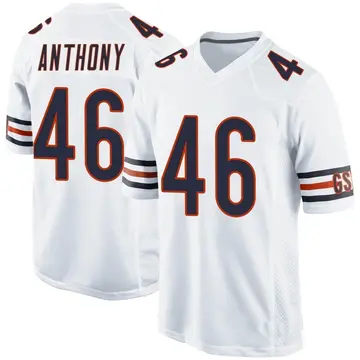 Nike Andre Anthony Men's Game Chicago Bears White Jersey