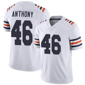 Nike Andre Anthony Men's Limited Chicago Bears White Alternate Classic Vapor Jersey