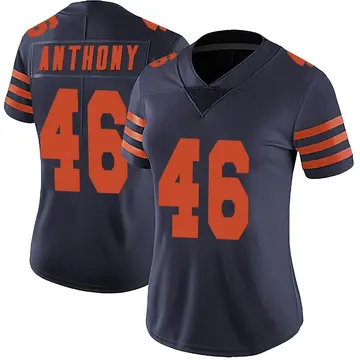 Nike Andre Anthony Women's Limited Chicago Bears Navy Blue Alternate Vapor Untouchable Jersey