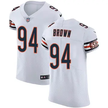 Nike Andrew Brown Men's Elite Chicago Bears White Vapor Untouchable Jersey