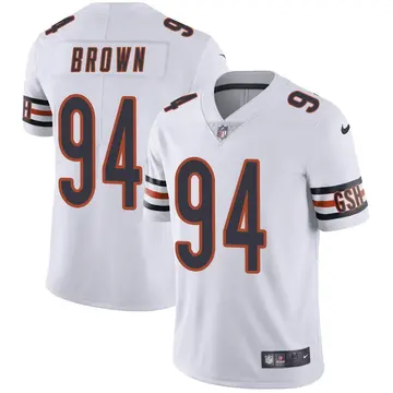 Nike Andrew Brown Men's Limited Chicago Bears White Vapor Untouchable Jersey