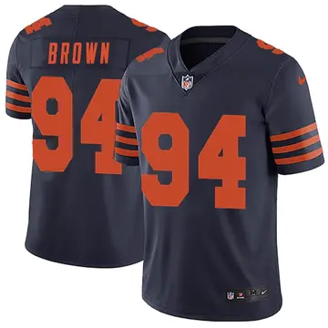 Nike Andrew Brown Youth Limited Chicago Bears Navy Blue Alternate Vapor Untouchable Jersey