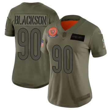 Nike Angelo Blackson Women's Limited Chicago Bears Camo 2019 Salute to Service Jersey