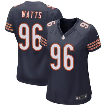 Nike Armon Watts Women's Game Chicago Bears Navy Team Color Jersey