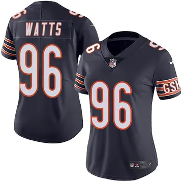 Nike Armon Watts Women's Limited Chicago Bears Navy Team Color Vapor Untouchable Jersey