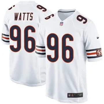 Nike Armon Watts Youth Game Chicago Bears White Jersey