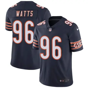 Nike Armon Watts Youth Limited Chicago Bears Navy Team Color Vapor Untouchable Jersey