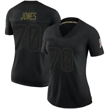 Nike Braxton Jones Women's Limited Chicago Bears Black 2020 Salute To Service Jersey