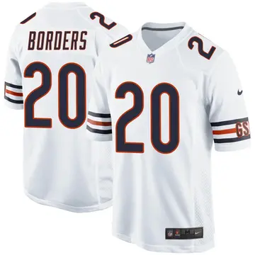 Nike Breon Borders Men's Game Chicago Bears White Jersey