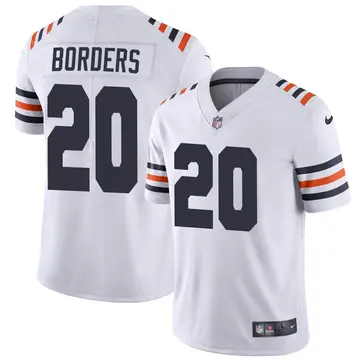 Nike Breon Borders Men's Limited Chicago Bears White Alternate Classic Vapor Jersey