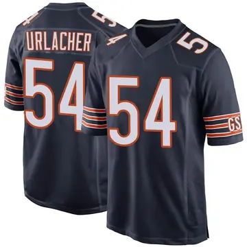 Nike Brian Urlacher Men's Game Chicago Bears Navy Team Color Jersey