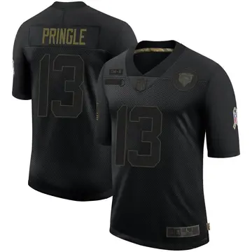 Nike Byron Pringle Men's Limited Chicago Bears Black 2020 Salute To Service Jersey