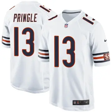 Nike Byron Pringle Youth Game Chicago Bears White Jersey