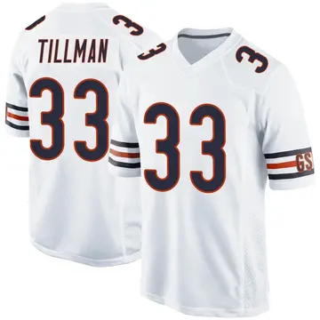 Nike Charles Tillman Men's Game Chicago Bears White Jersey