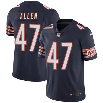Nike Chase Allen Men's Limited Chicago Bears Navy Team Color Vapor Untouchable Jersey