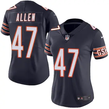 Nike Chase Allen Women's Limited Chicago Bears Navy Team Color Vapor Untouchable Jersey