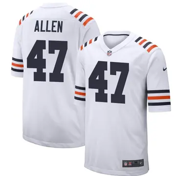 Nike Chase Allen Youth Game Chicago Bears White Alternate Classic Jersey