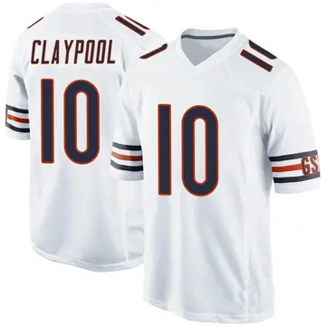 Nike Chase Claypool Youth Game Chicago Bears White Jersey