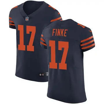 Nike Chris Finke Men's Elite Chicago Bears Navy Blue Alternate Vapor Untouchable Jersey
