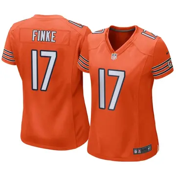 Nike Chris Finke Women's Game Chicago Bears Orange Alternate Jersey