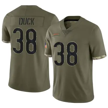 Nike Clifton Duck Youth Limited Chicago Bears Olive 2022 Salute To Service Jersey