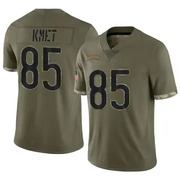 Nike Cole Kmet Men's Limited Chicago Bears Olive 2022 Salute To Service Jersey