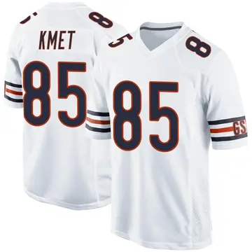 Nike Cole Kmet Youth Game Chicago Bears White Jersey