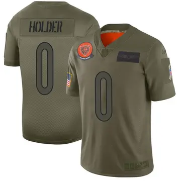 Nike Cyrus Holder Men's Limited Chicago Bears Camo 2019 Salute to Service Jersey