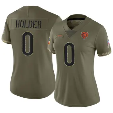 Nike Cyrus Holder Women's Limited Chicago Bears Olive 2022 Salute To Service Jersey