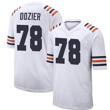 Nike Dakota Dozier Men's Game Chicago Bears White Alternate Classic Jersey