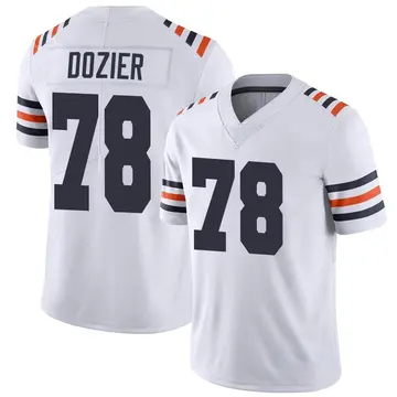 Nike Dakota Dozier Men's Limited Chicago Bears White Alternate Classic Vapor Jersey