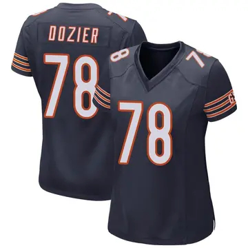 Nike Dakota Dozier Women's Game Chicago Bears Navy Team Color Jersey