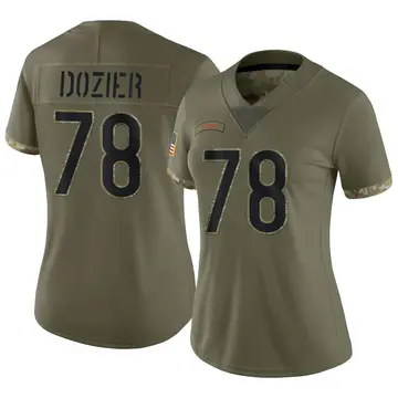 Nike Dakota Dozier Women's Limited Chicago Bears Olive 2022 Salute To Service Jersey