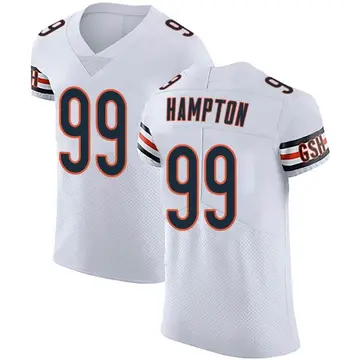Nike Dan Hampton Men's Elite Chicago Bears White Vapor Untouchable Jersey