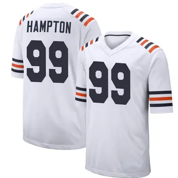 Nike Dan Hampton Youth Game Chicago Bears White Alternate Classic Jersey