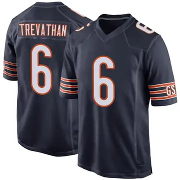 Nike Danny Trevathan Men's Game Chicago Bears Navy Team Color Jersey