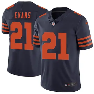 Nike Darrynton Evans Men's Limited Chicago Bears Navy Blue Alternate Vapor Untouchable Jersey