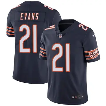 Nike Darrynton Evans Men's Limited Chicago Bears Navy Team Color Vapor Untouchable Jersey