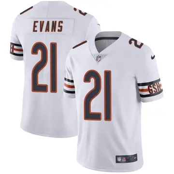 Nike Darrynton Evans Men's Limited Chicago Bears White Vapor Untouchable Jersey