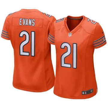 Nike Darrynton Evans Women's Game Chicago Bears Orange Alternate Jersey