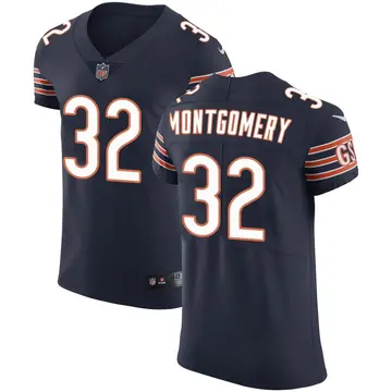 Nike David Montgomery Men's Elite Chicago Bears Navy Team Color Vapor Untouchable Jersey