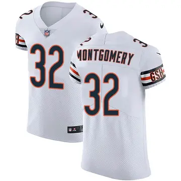 Nike David Montgomery Men's Elite Chicago Bears White Vapor Untouchable Jersey