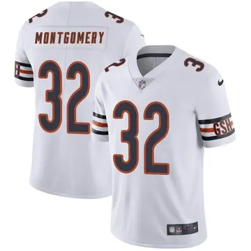 Nike David Montgomery Men's Limited Chicago Bears White Vapor Untouchable Jersey